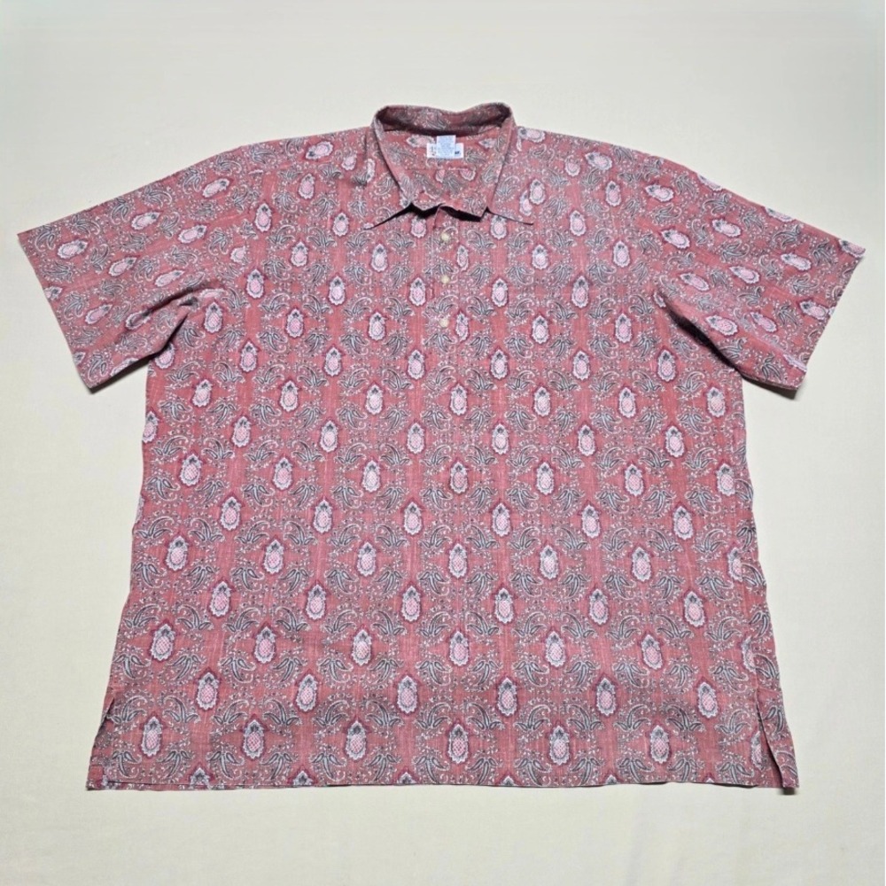 Reyn Spooner Hawaiian Traditionals XXL Reverse Print Pullover Shirt Reg Fit